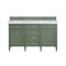 James Martin Vanities Brittany 60in Double Vanity, Smokey Celadon w/ 3 CM White Zeus Top 650-V60D-SC-3WZ - alternate 5